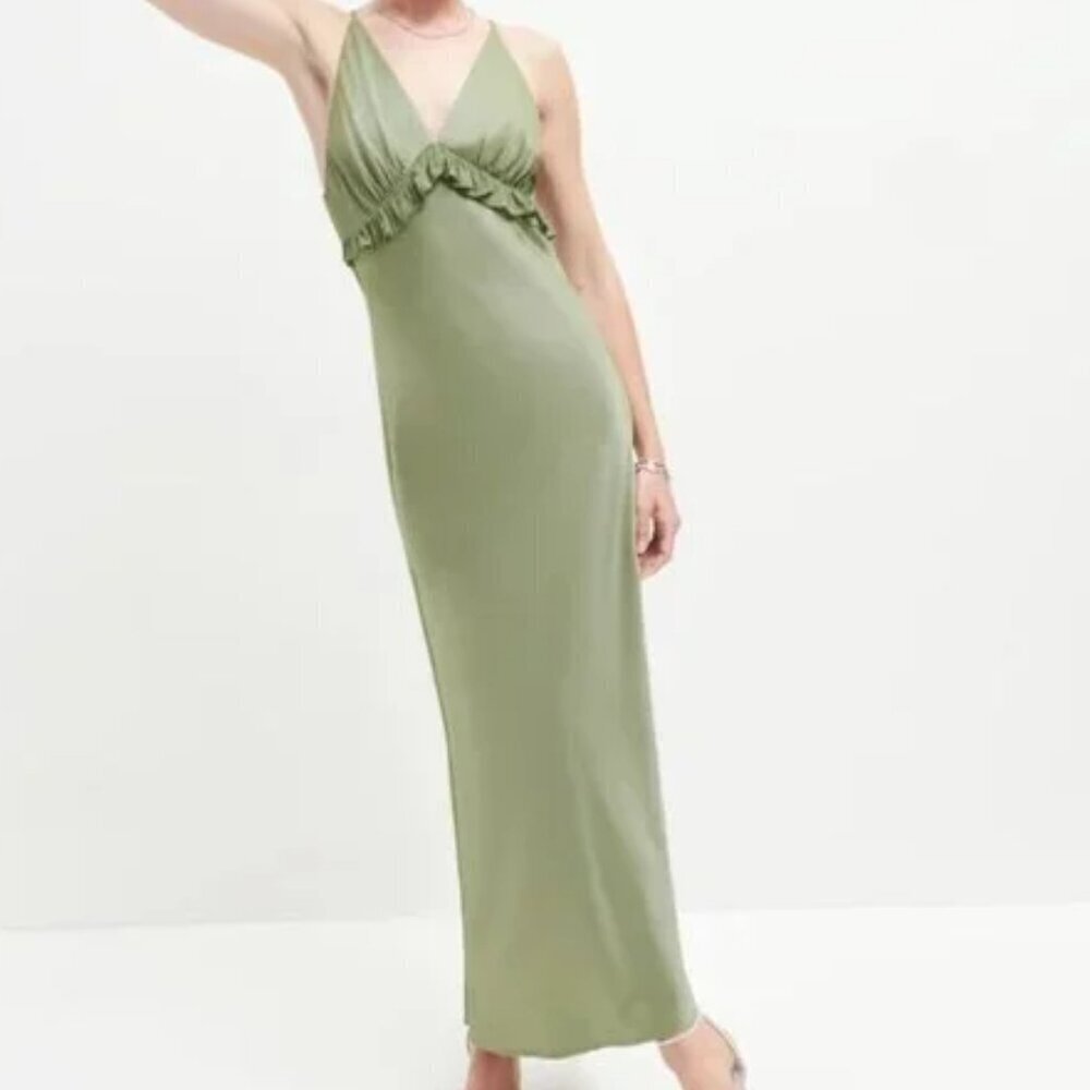Reformation Madrigal Satin Maxi Dress